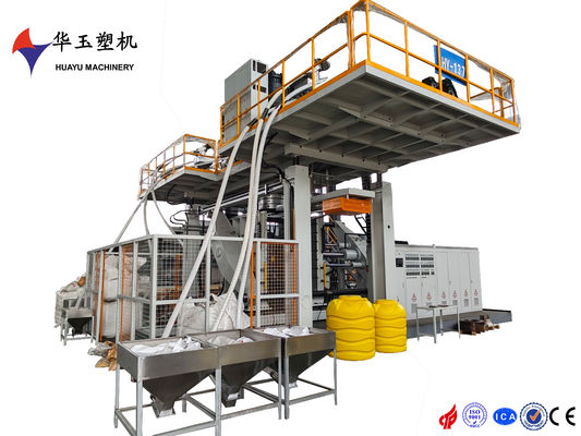 HUAYU 1000L 2LAYERS Blow Moulding Machine 62 KW Potenza di riscaldamento per la produzione di grandi contenitori di plastica