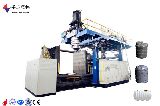 Macchina per stampaggio a soffiatura IBC a co-estrusione a tre strati di capacità 3000L con controllo PLC + touch screen